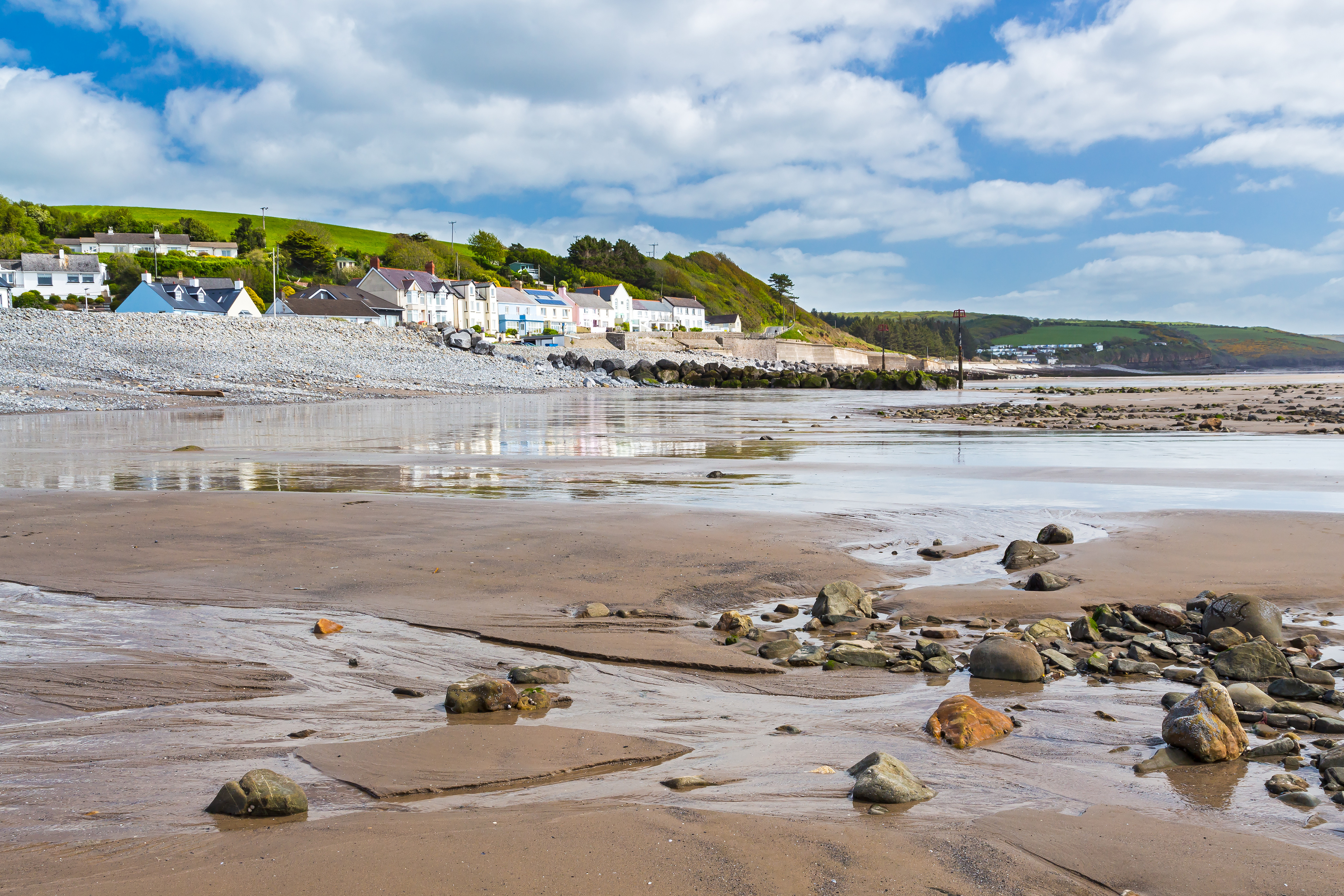 Seaside village of Amroth in the Pembrokeshire Coast National Park