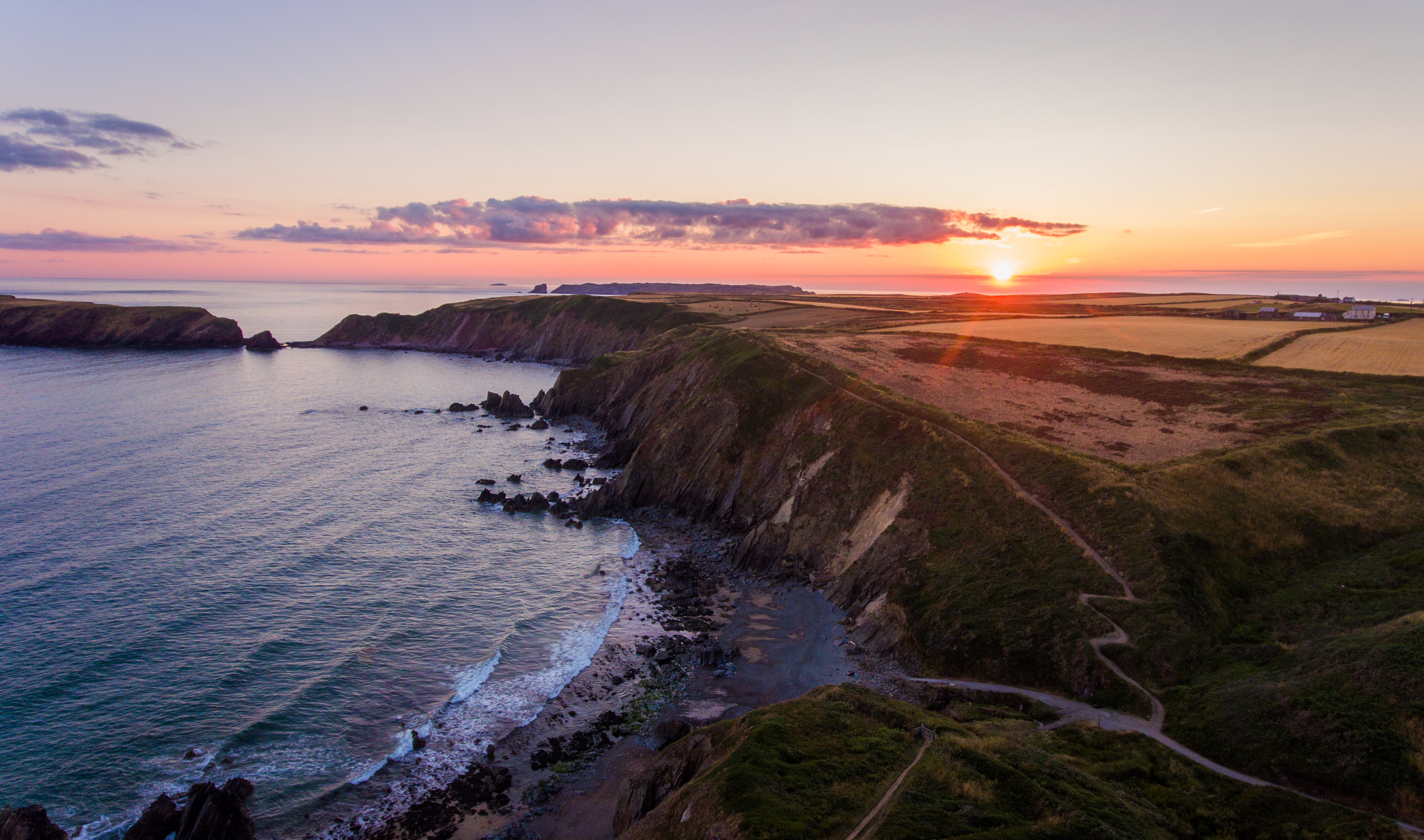 Sunset at Marloes Sands