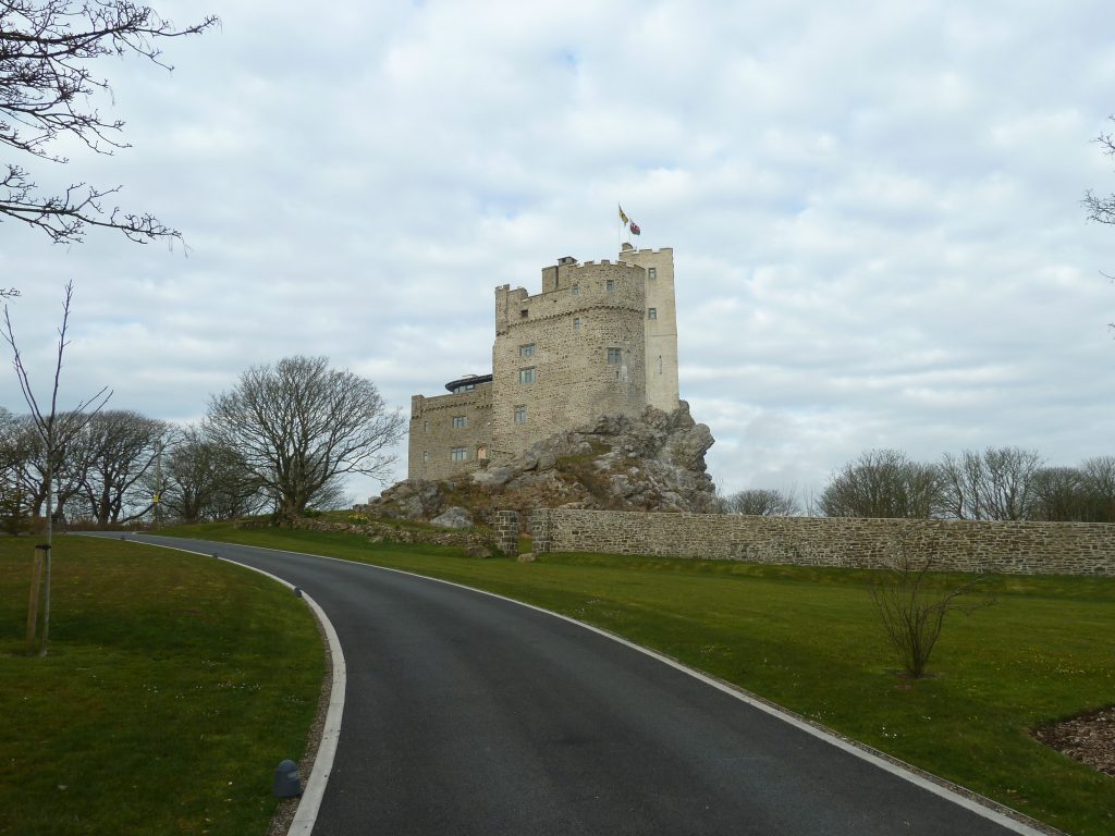 Roch Castle near Newgale in the Pembrokeshire Coast National Park