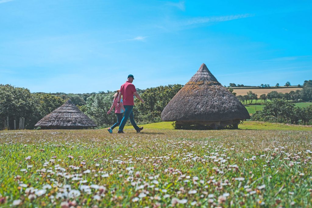 Iron Age roundhouses at Castell Henllys Iron Age Village