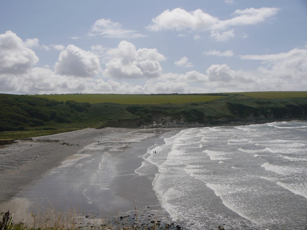 Aber Mawr beach in the Pembrokeshire Coast National Park