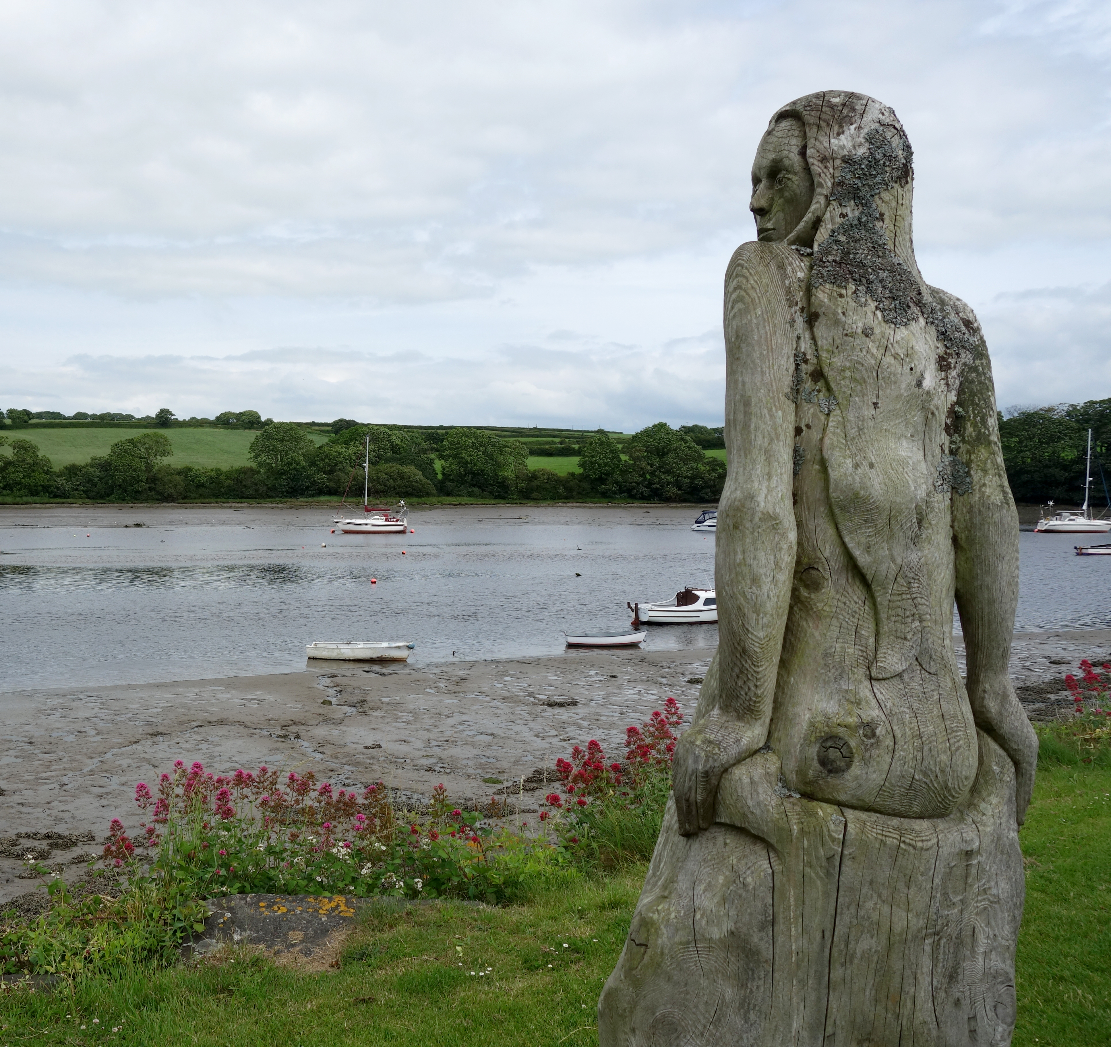 Mermaid Sculpture at St Dogmaels