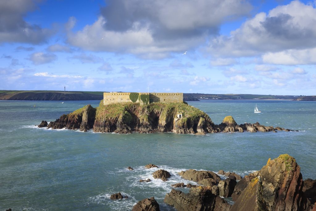 Thorn Island, West Angle Bay, Pembrokeshire Coast National Park, Wales, UK