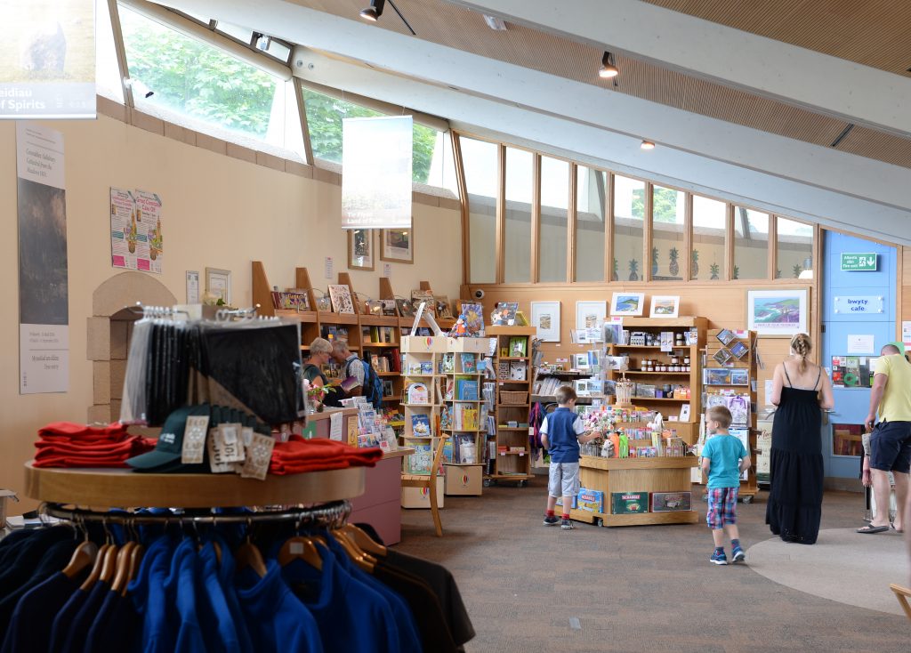 Gift shop at Oriel y Parc
