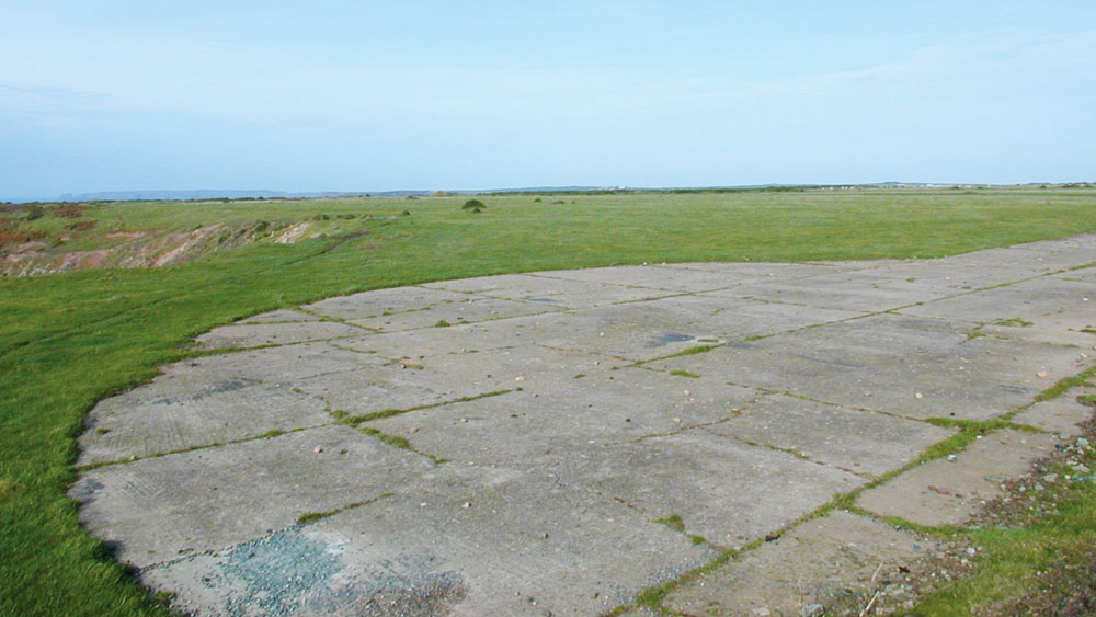 Remains of Second World War airfield at Dale