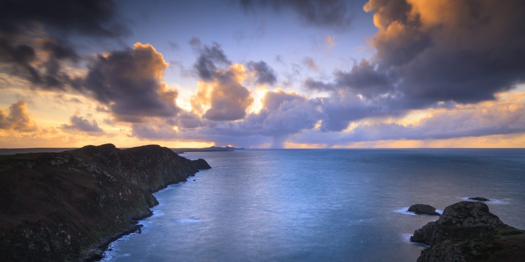 Looking south from Pwll Deri