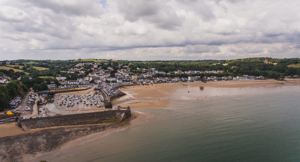 Aerial view of Saundersfoot