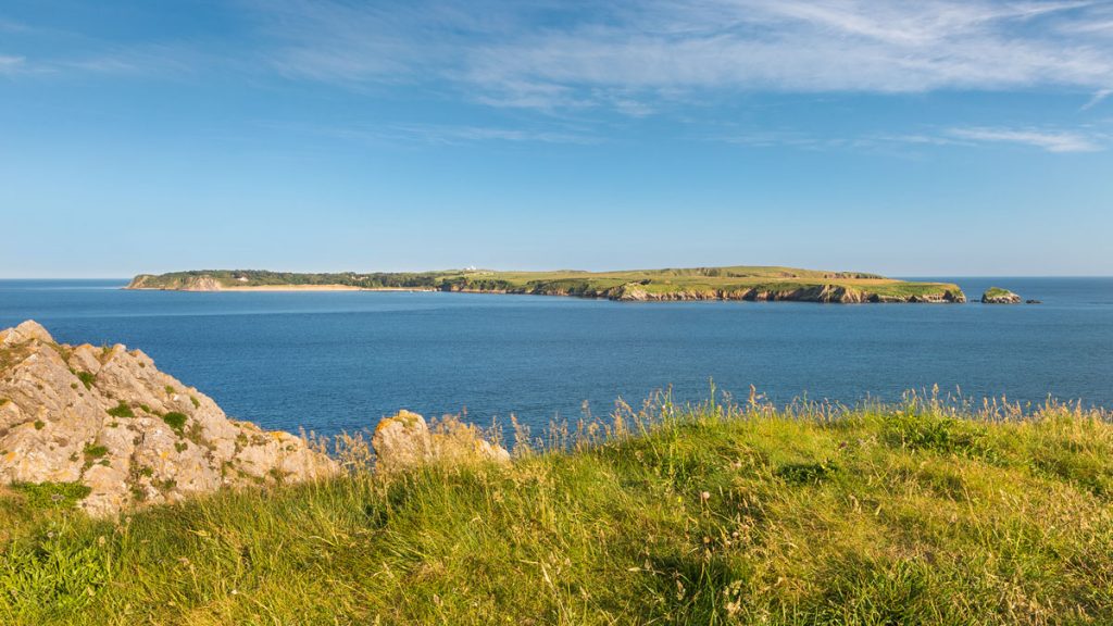 View from Penally towards Caldey Island