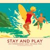 Poster retro STAY AND PLAY