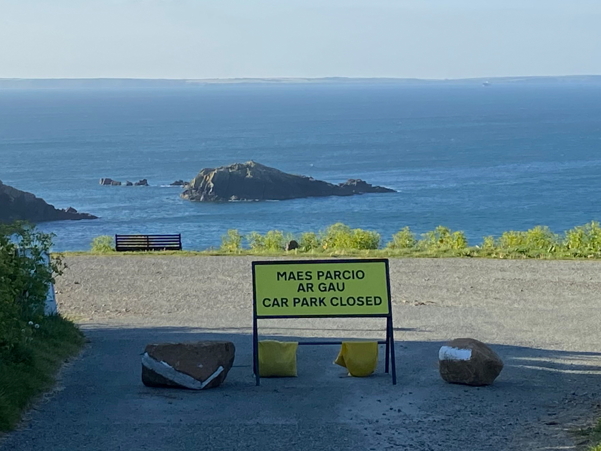 Caerfai Car Park closed