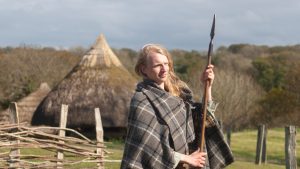 Iron Age Warrior at Castell Henllys Iron Age Village