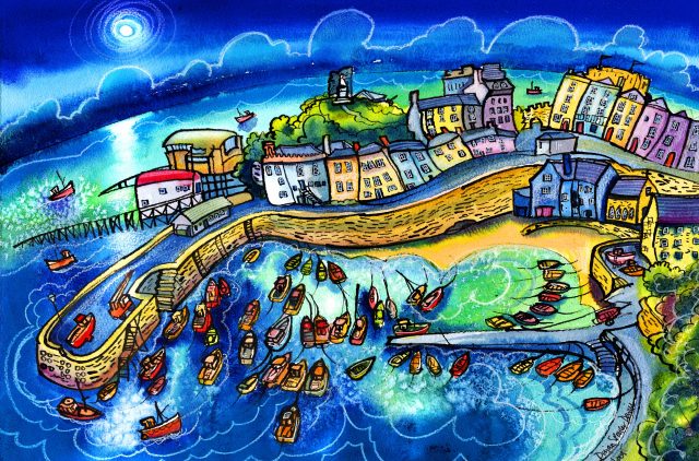 Beautiful Harbour Tenby by Dorian Spencer Davies