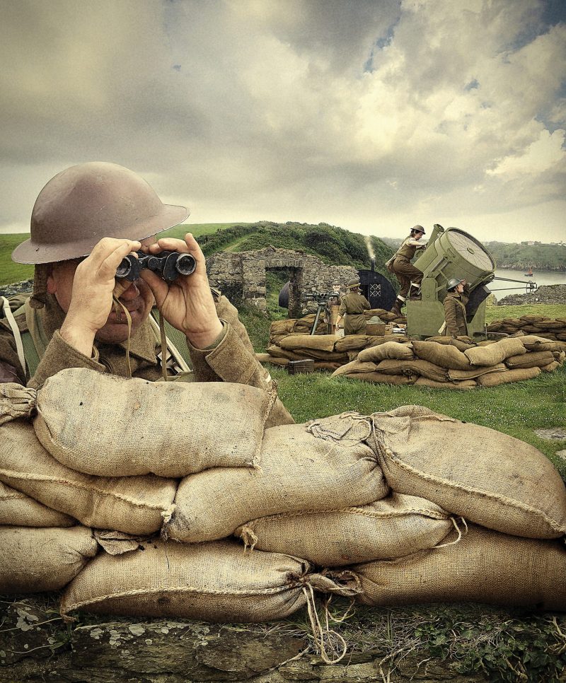 3D reconstruction of World War II Searchlight Battery at Fishguard Fort