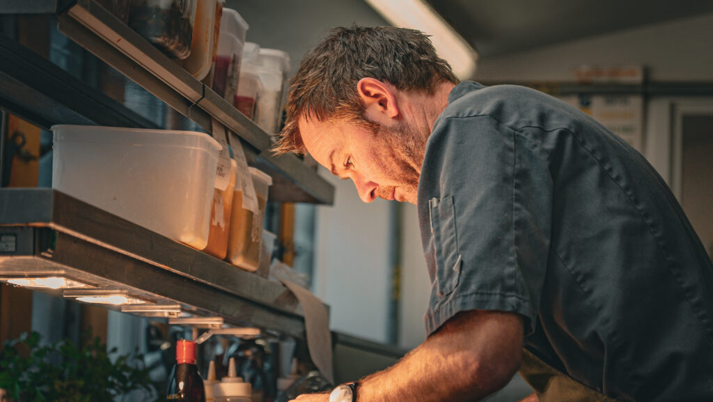 Image of male chef at work