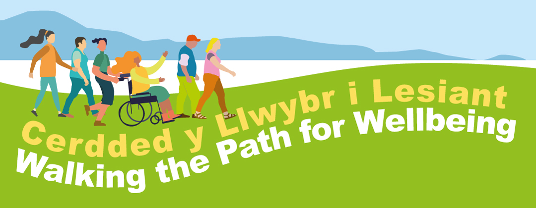 A colourful banner promoting the challenge bilingually